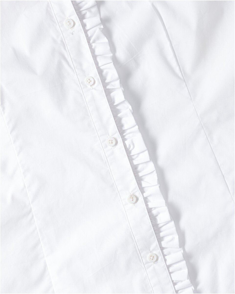 Reitmayer Sleeveless blouse with stand-up collar (White)
