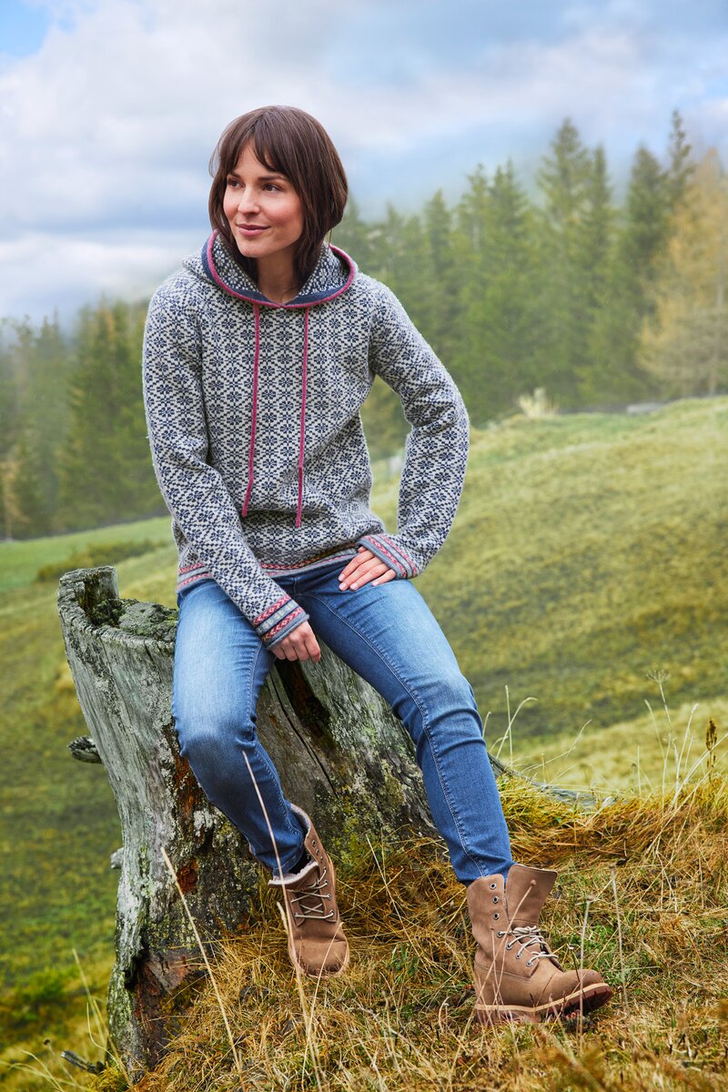 Reitmayer Jacquard hoodie (Blue)