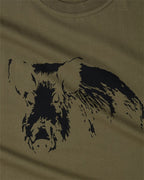 Parforce Essential T-shirt with boar print (Olive)