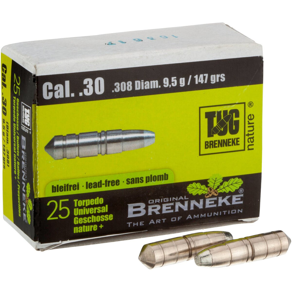 Brenneke Bullets .308 9.5g/147grs. TUG nature + (Caliber .308 (.30)) — Pack of 25 pcs