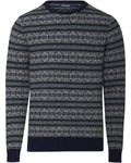 Highmoor Jacquard sweater (Navy/Green)