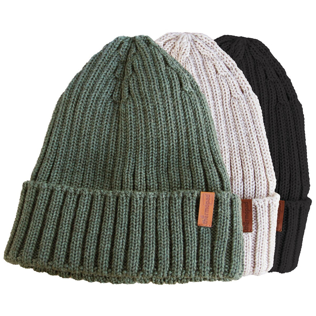 Thermopad Beanie Merino + 10 mini warmers – set (Black)