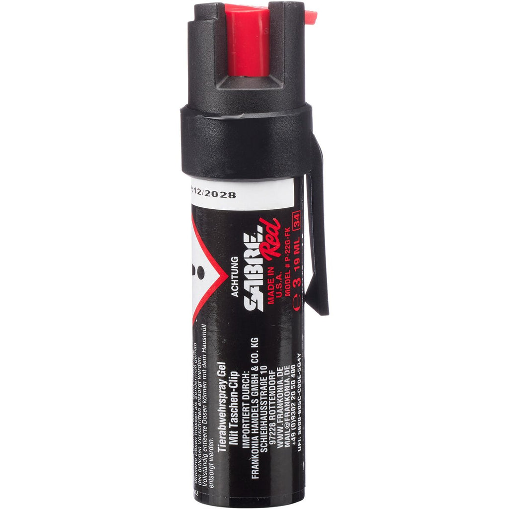 Sabre Red Defense Spray Gel with Clip 0,019 l
