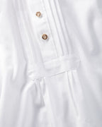 Luis Steindl Pull-on shirt with tucks (White)