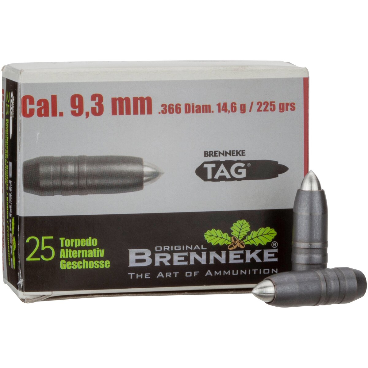 Brenneke Bullets .366 14.6g/225grs. DAY (Caliber .366 (9.3 mm))