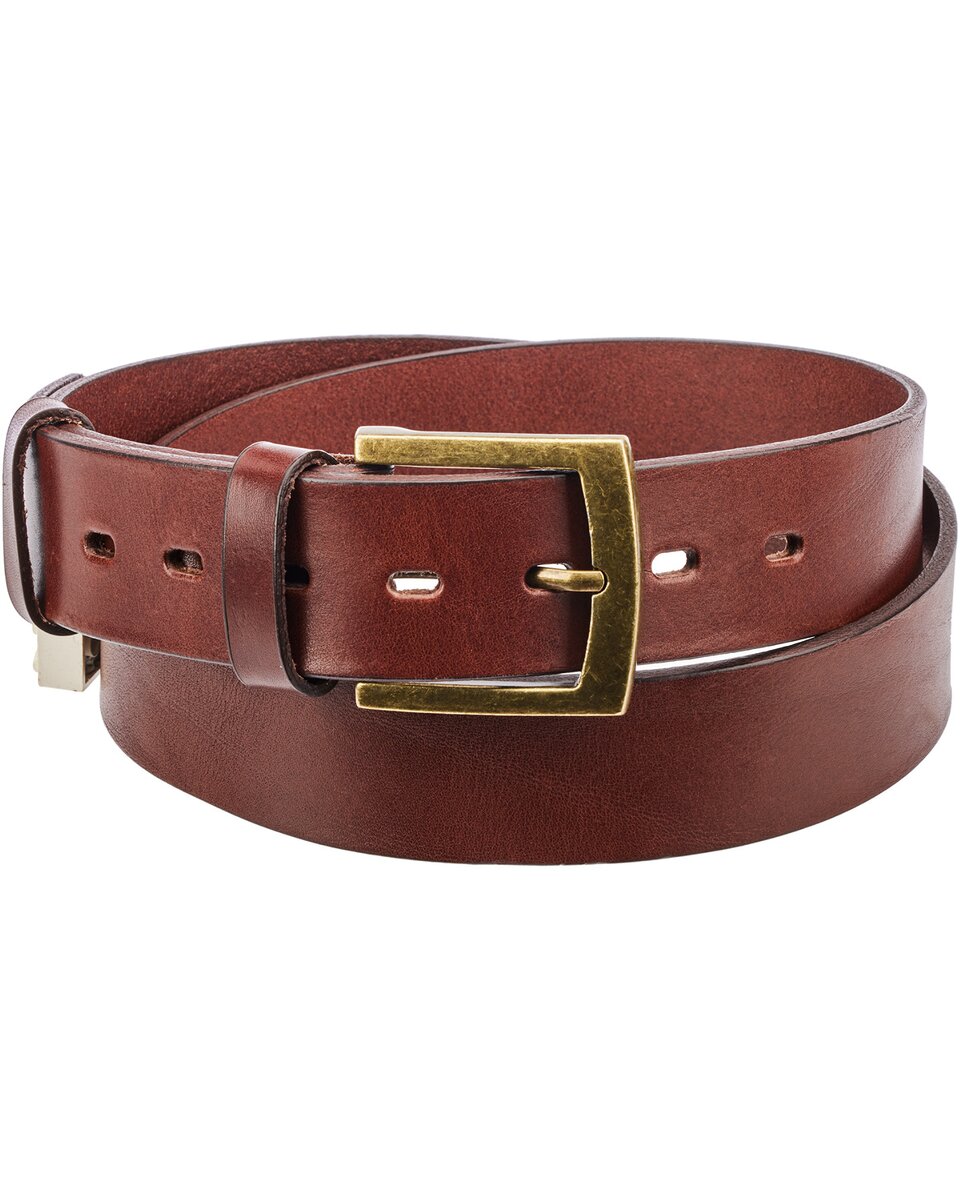 Parforce Leather belt (Dark brown)