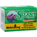 Sierra Bullets .323 13.0g/200grs. HPBT (Caliber .323 (8 mm S)) — Pack of 100 pcs