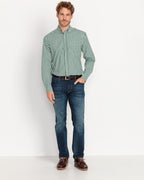 Luis Steindl Traditional shirt, pack of 2 (Green/white.)