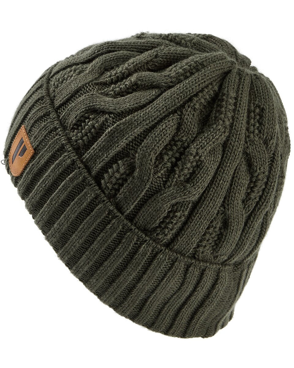 Parforce Active Women's cable knit beanie (Olive)