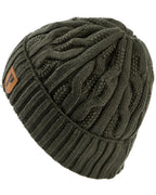 Parforce Active Women's cable knit beanie (Olive)