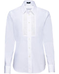 Luis Steindl Shirt blouse with lace insert (White)