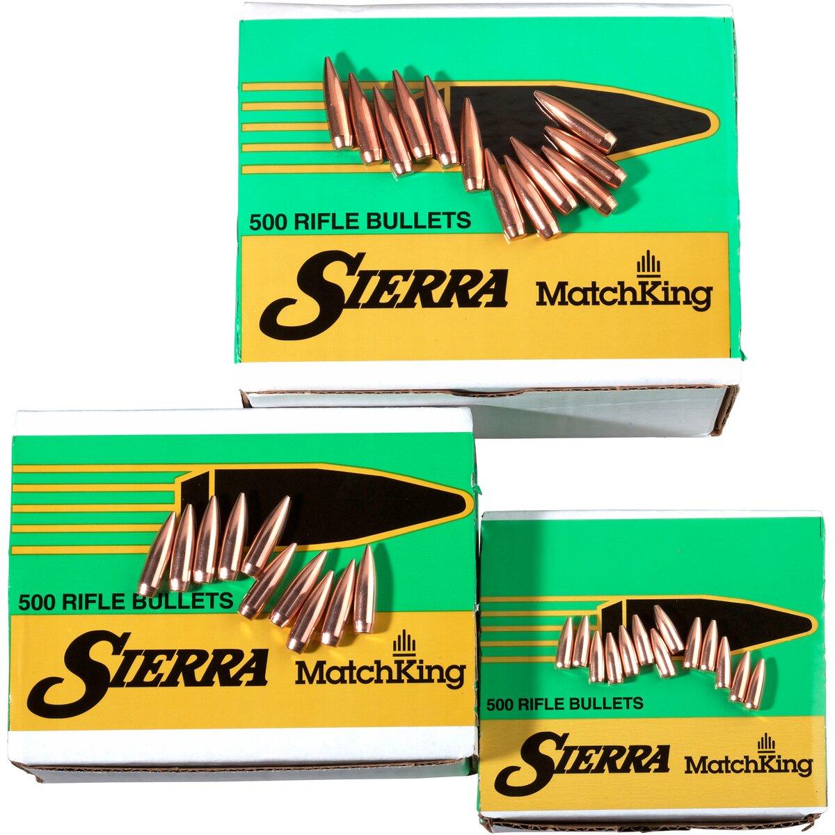 Sierra Bullets .224 3.4g/52grs. HPBT (Caliber .224 (5.69 mm)) — Pack of 500 pcs