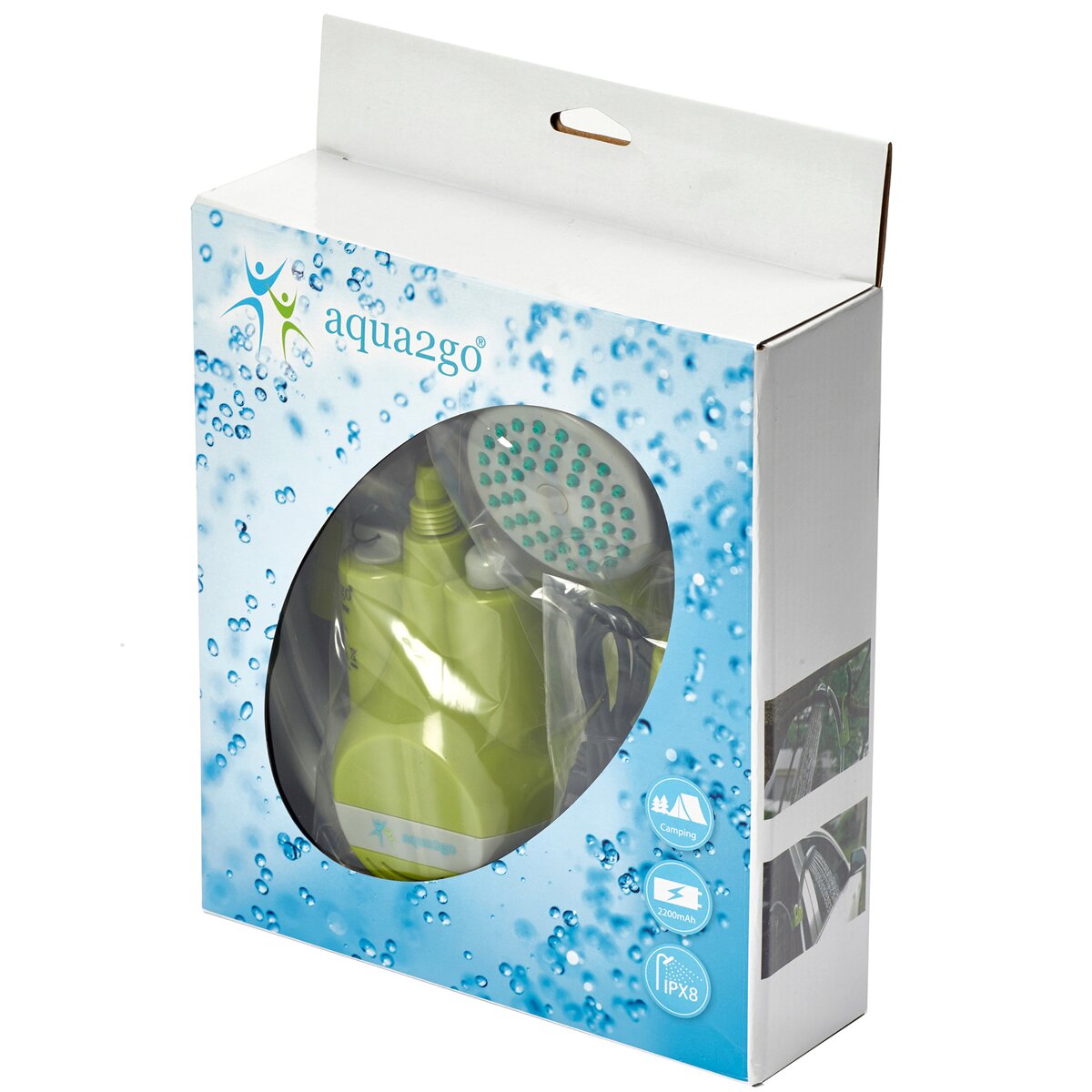 Aqua2go Rechargeable camping shower