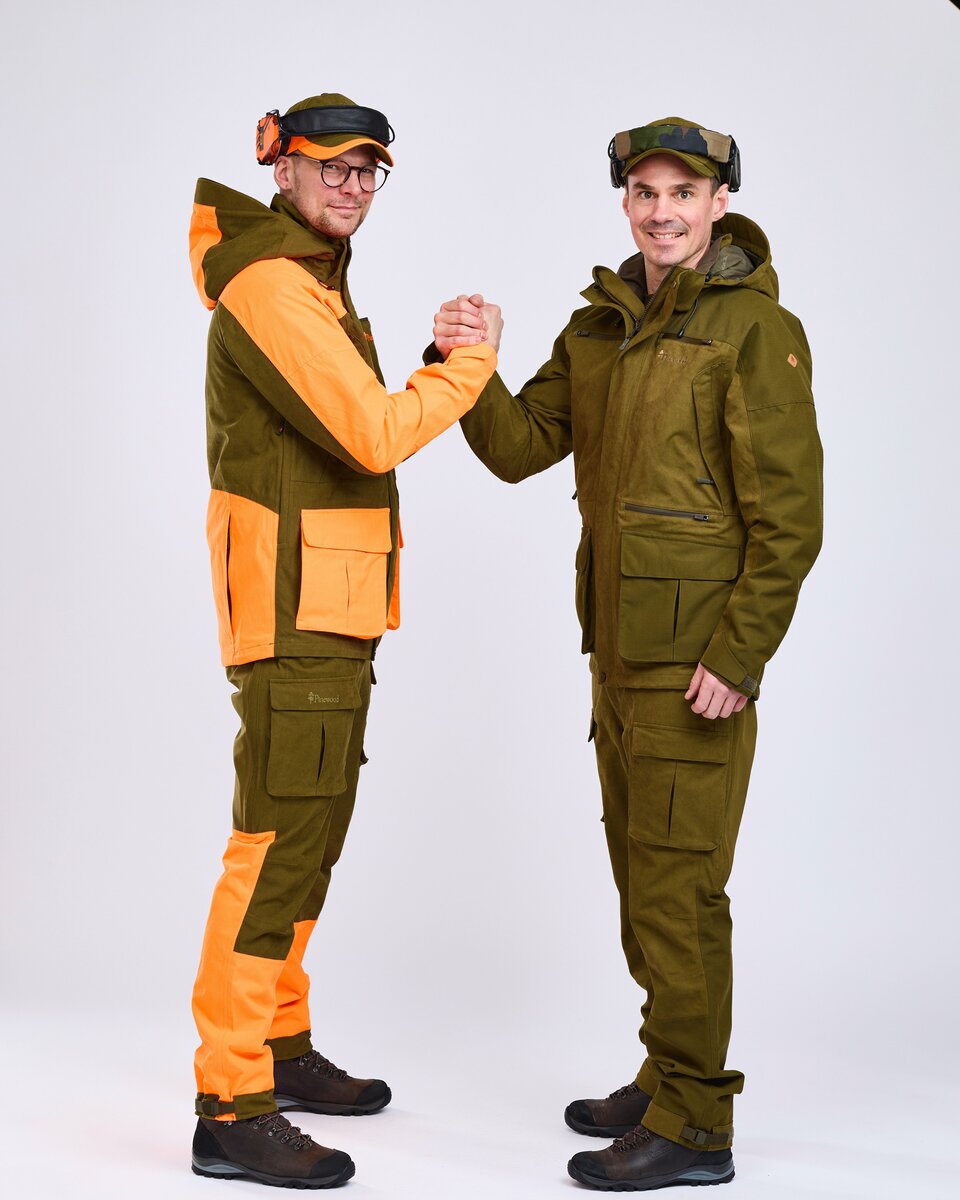 Pinewood Furudal Expert 2L hunting trousers (Olive Green/Orange)