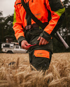 Parforce Hatz-Watz Waterproof hunting jacket (Signal orange/olive)