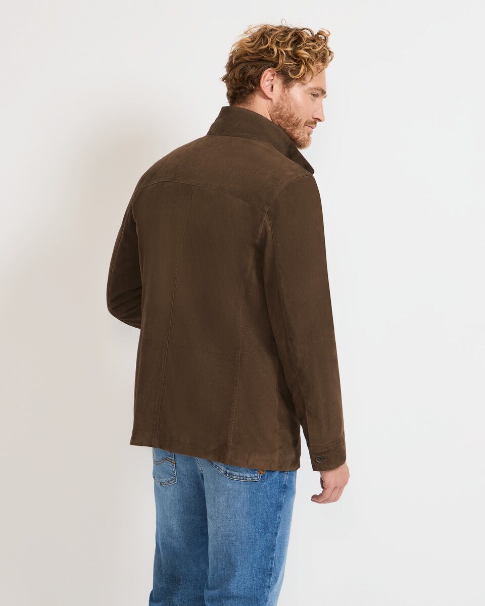 Highmoor leather jacket with pockets (Cognac)