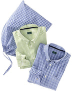Luis Steindl Double pack of checked shirts (Apple/Blue)