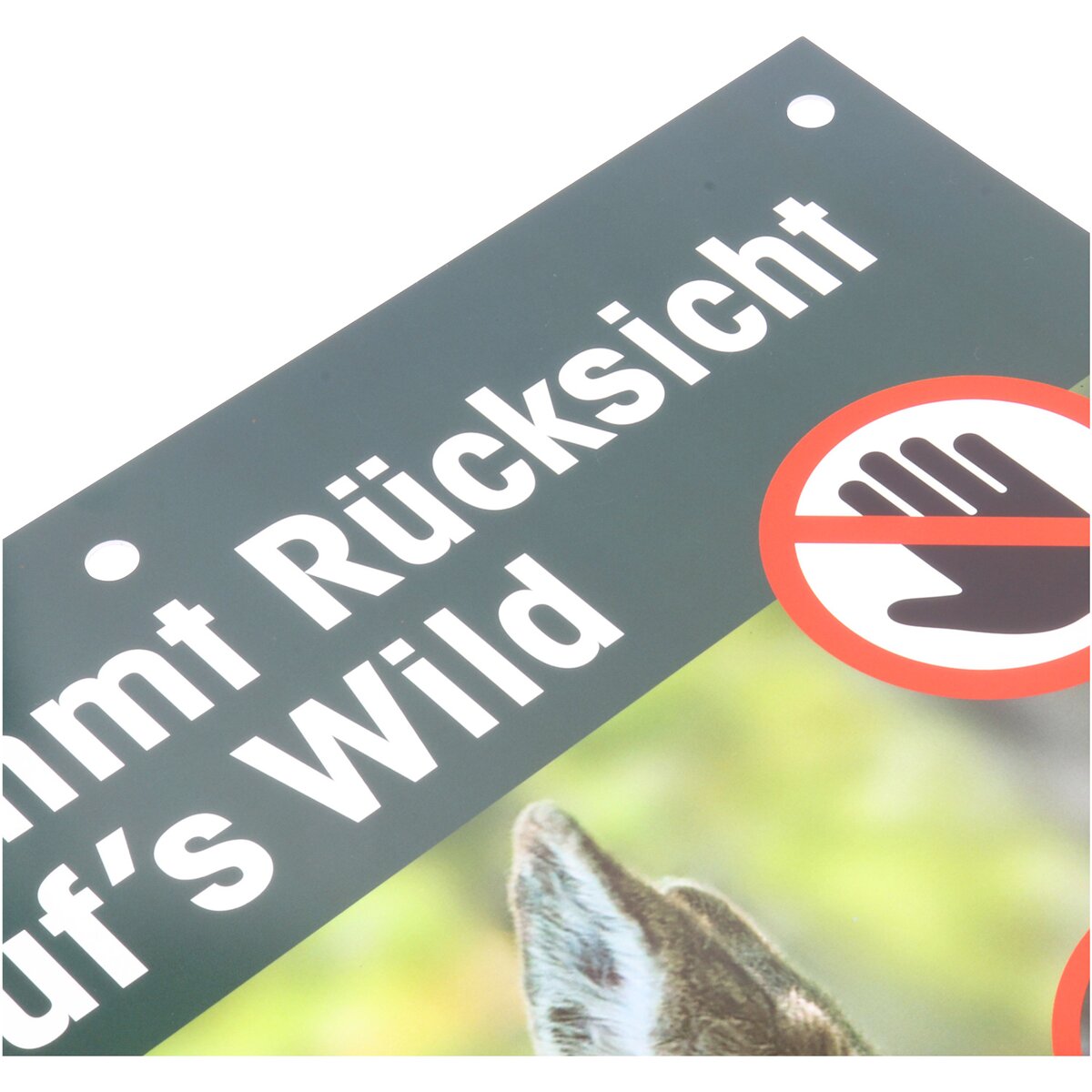 Waidgerechte Jagd Respect for wildlife sign – pack of 3