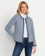 Reitmayer Jacquard cardigan (Light Blue)
