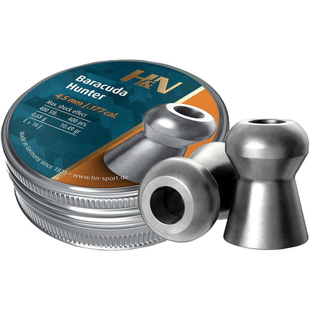 Haendler & Natermann 4.5mm Diabolo Baracuda Hunter 0.68g (Caliber 4.50) — Pack of 400 pcs