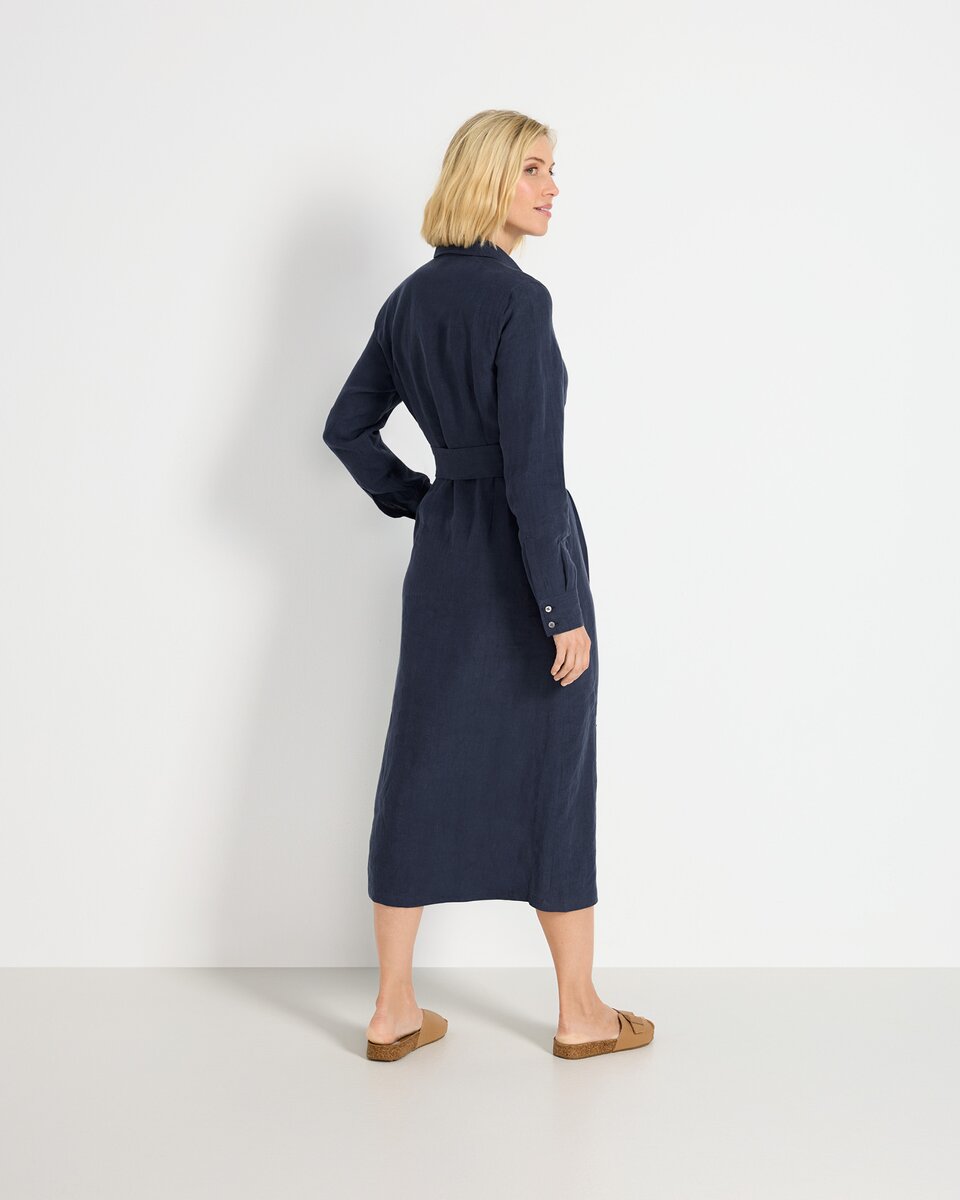 Highmoor Linen dress (Dark blue)