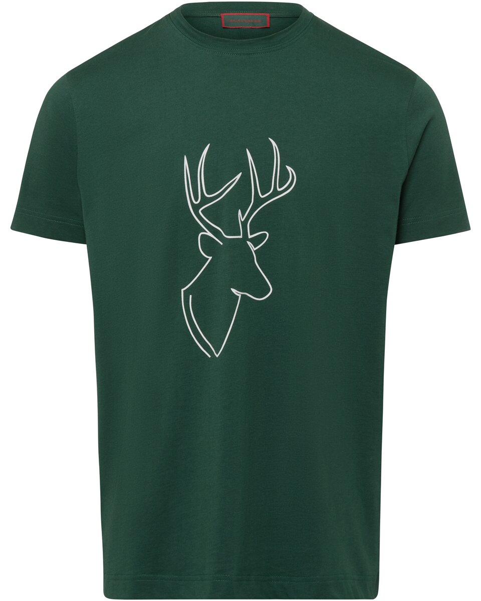 Reitmayer T-shirt with deer print (Fir green)