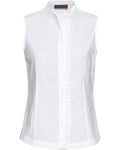 Reitmayer Sleeveless blouse with stand-up collar (White)