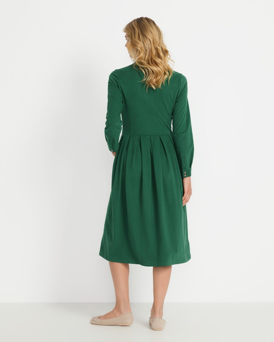Luis Steindl Jersey dress with piping (Green)