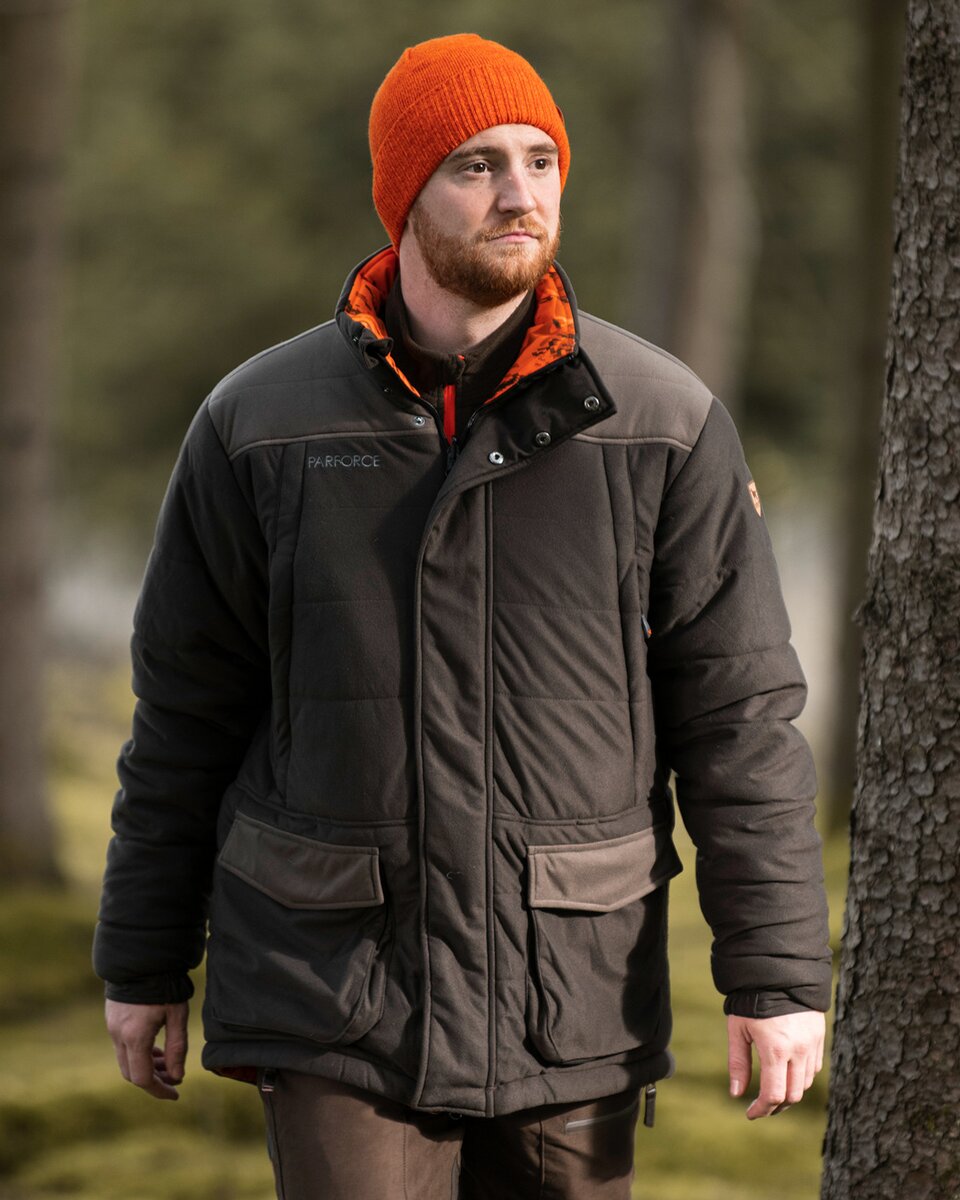 Parforce Sphere reversible winter jacket (Signal orange/brown)