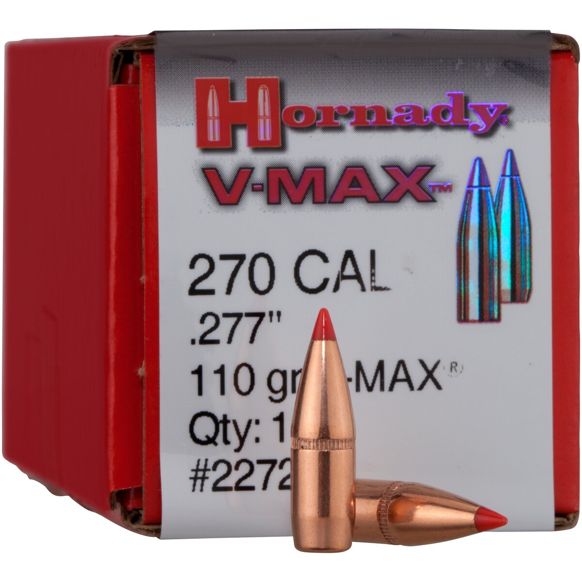 Hornady Bullets .277 7.1g/110grs. V-MAX (Caliber .277 (.270))