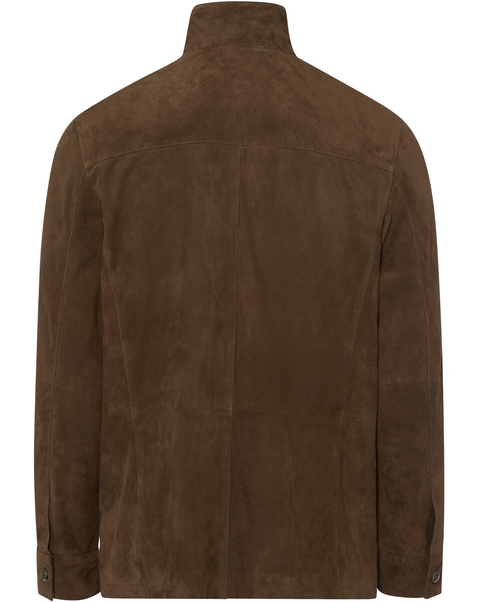 Highmoor leather jacket with pockets (Cognac)