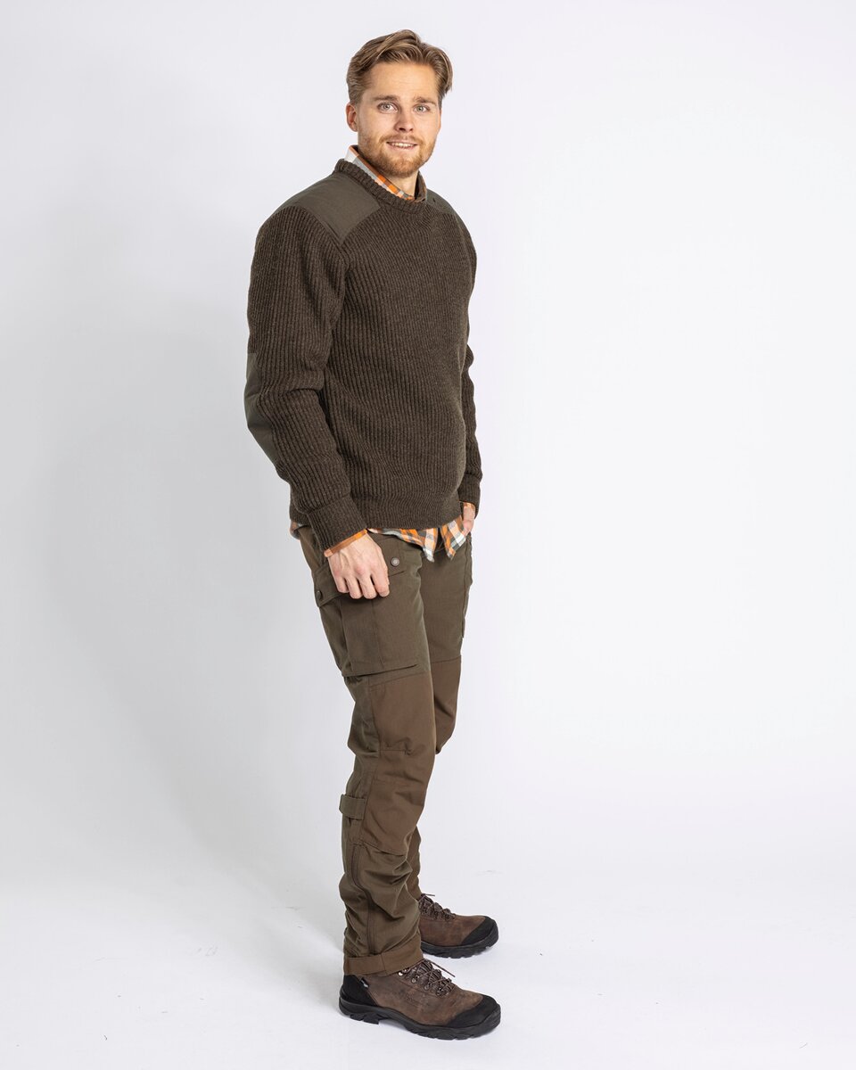 Pinewood Round neck sweater Lapland Rough (Moss Green)