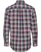 Highmoor Set: V-neck sweater & checked shirt (Marine)