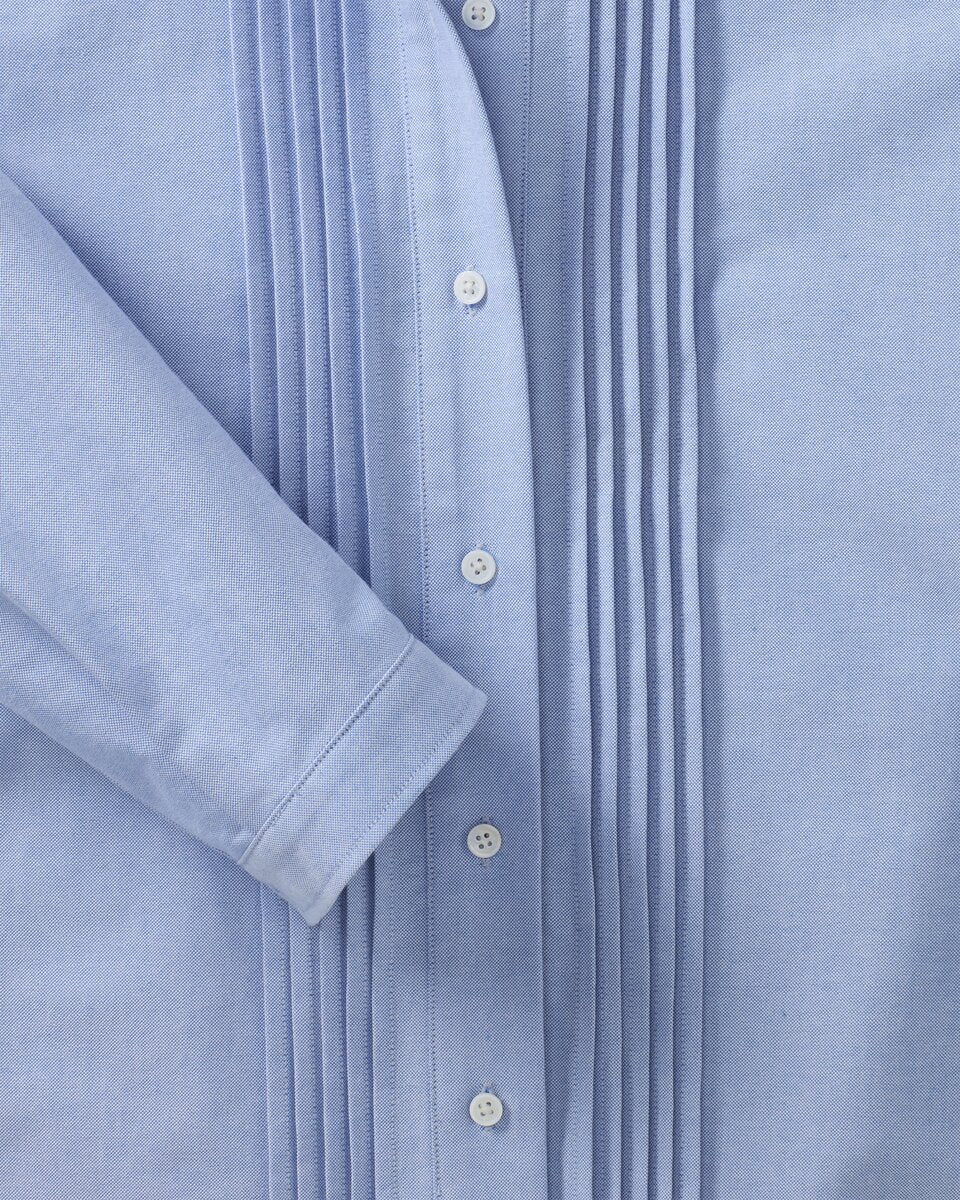 Luis Steindl Oxford blouse with piping (Bleu)