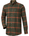 Wald & Forst Flannel shirt Darko (Dark olive checkered)