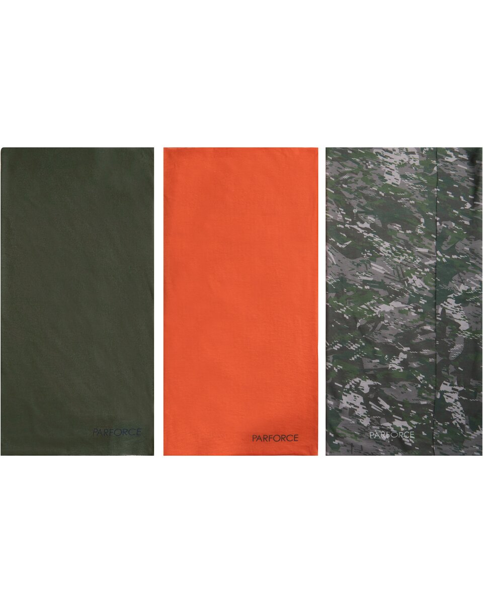 Parforce Tube scarf 3-pack (Olive/Orange/Camo)