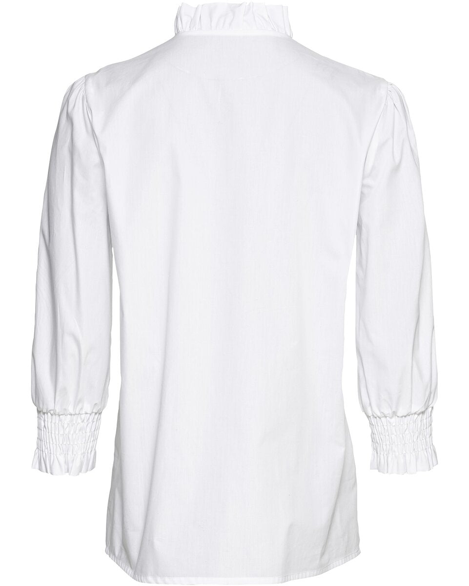 Luis Steindl blouse with puff sleeves (White)