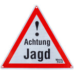 Wald & Forst Warning sign – Beware of hunting