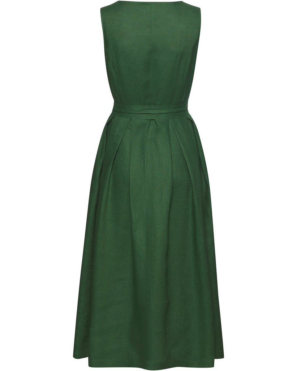 Luis Steindl Sleeveless linen dress (Green)