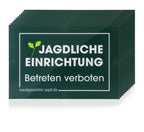 Waidgerechte Jagd Hunting equipment sign – pack of 10