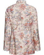 Highmoor Linen jacket with floral print (Beige/colorful)