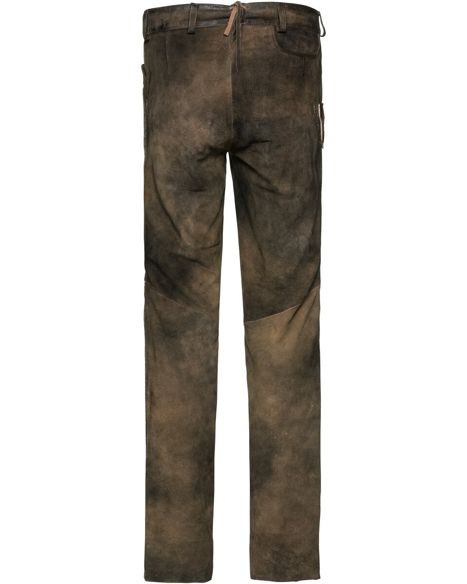 Luis Steindl Long leather pants (Brown)
