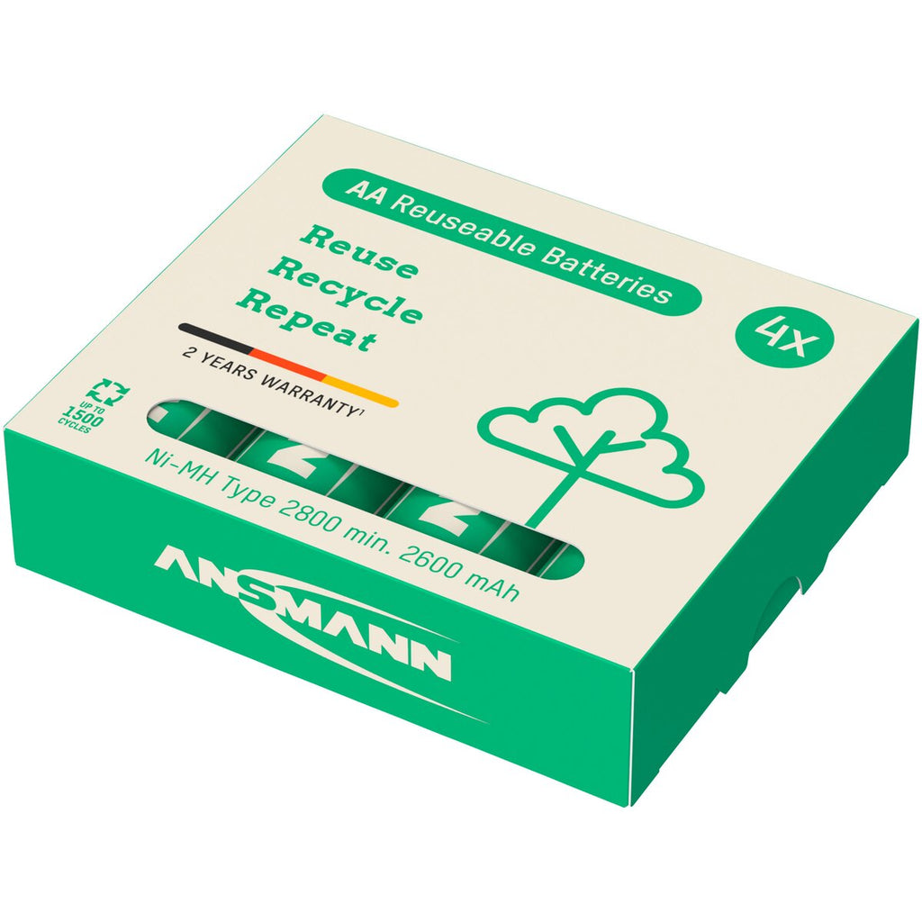 Ansmann Battery Green-Pro Range AA Ni-MH 2800 – 4 pieces
