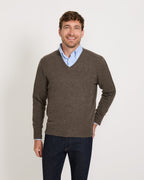Highmoor V sweater (Brown)
