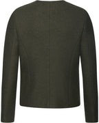 Highmoor Short boiled wool jacket (Olive)
