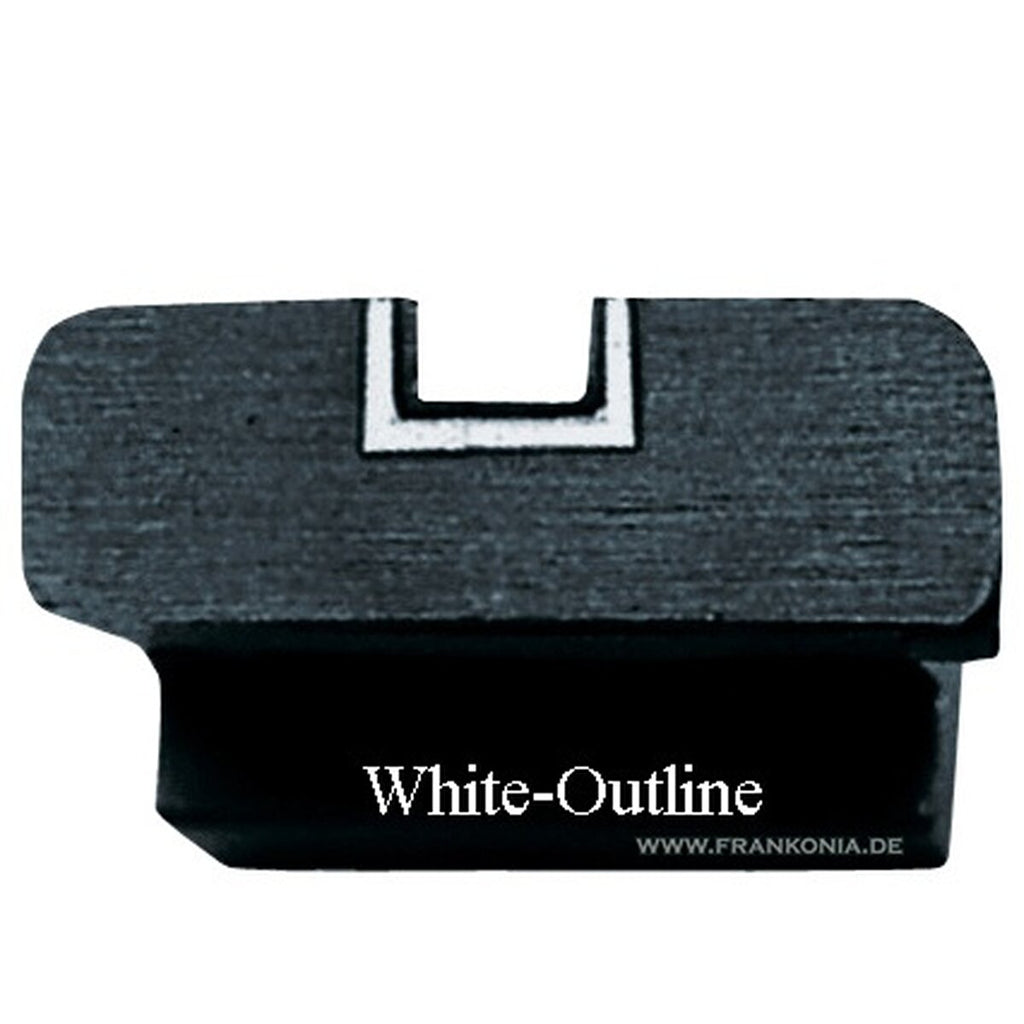 LPA Sights TPU visor for CZ 75 (narrow) (Model White Outline)