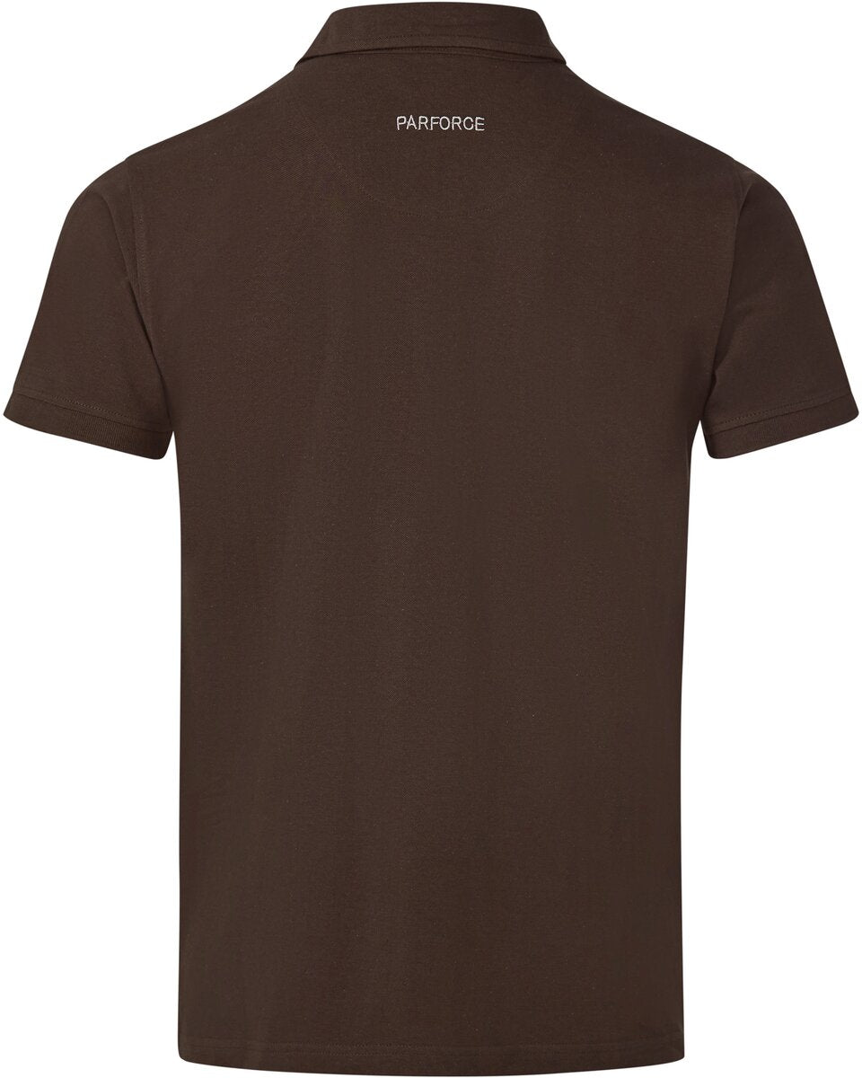 Parforce polo shirt forest animal detail (Brown/Orange)