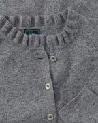 Luis Steindl Cardigan with ruffle collar (Gray melange)