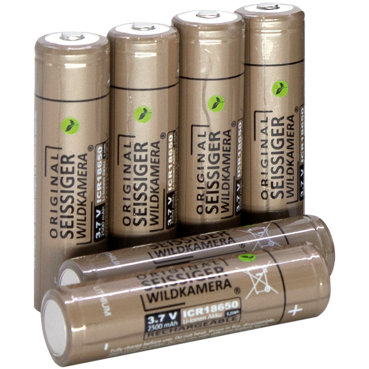 Seissiger Lithium-ion battery 18650 – 6 pieces
