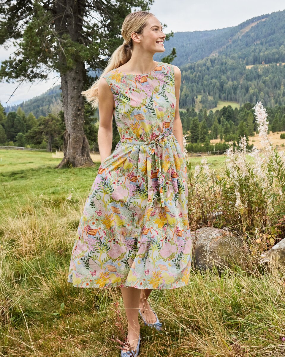 Reitmayer Dress with colorful cottage print (Colorful)